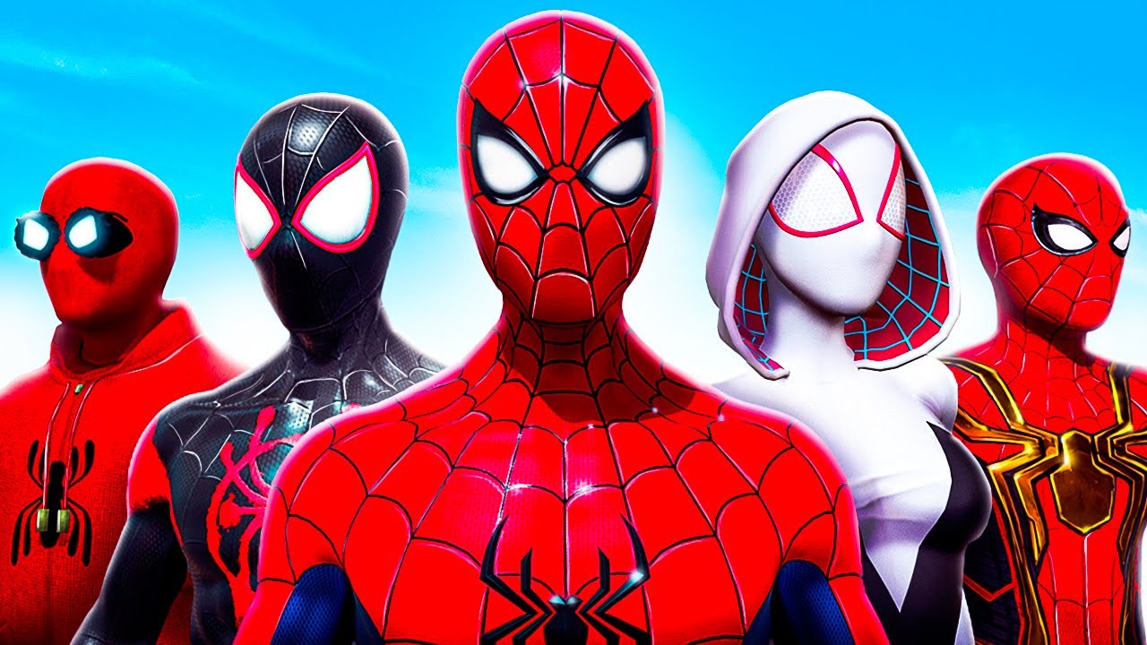 Playing As EVERY SPIDERMAN In GTA 5