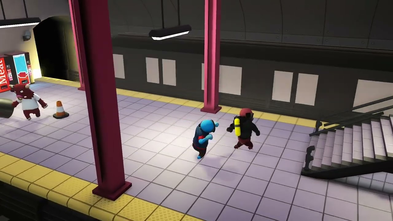 Playing gang beasts 