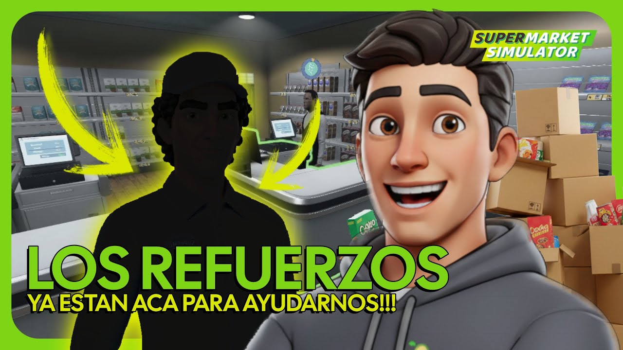 NUEVO INTEGRANTE EN EL SUPERMERCADO!! 👌 | SUPERMARKET SIMULATOR (17) Sintax07YT