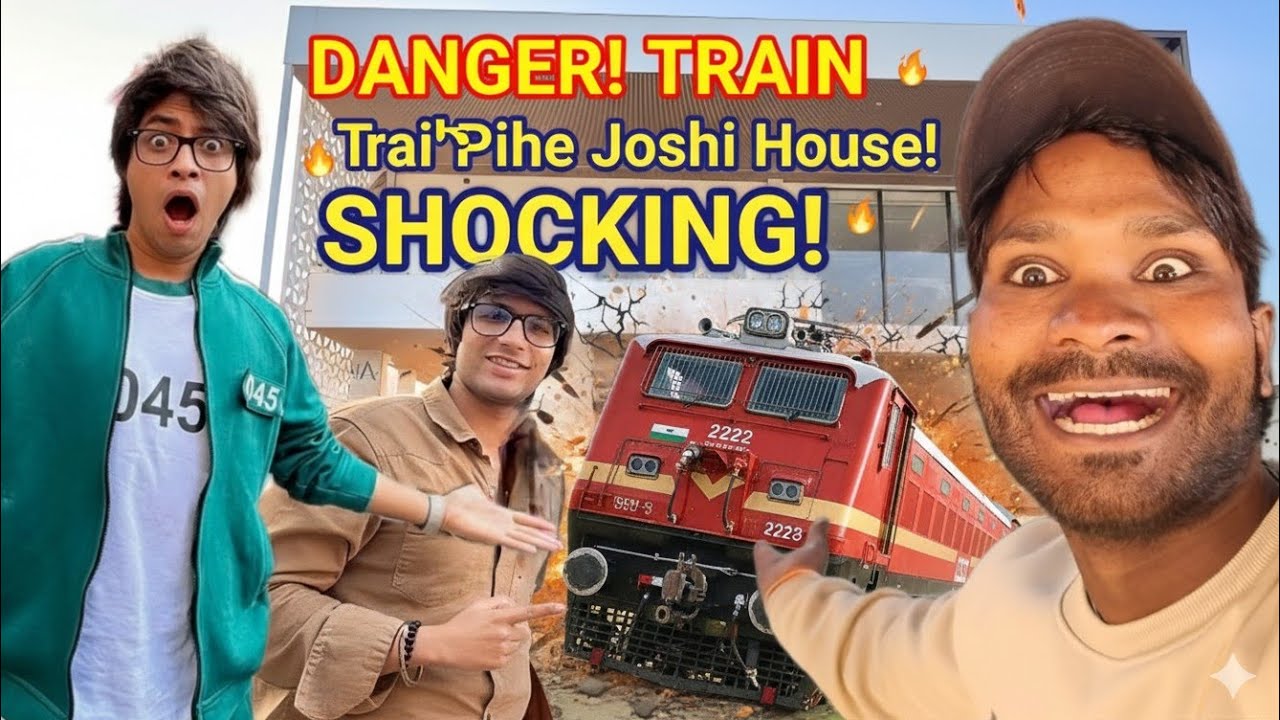 Finally Sourabh Joshi ke ghar ke bahar a Gai train😱😱