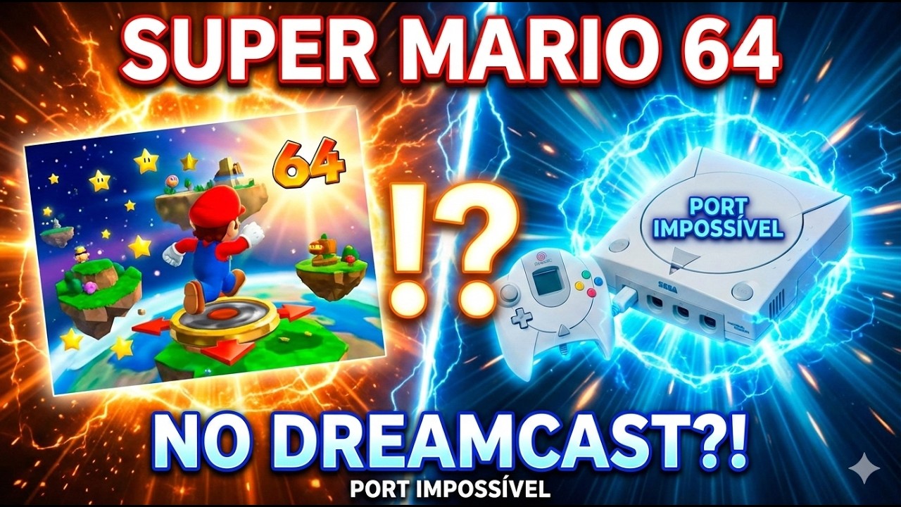 Super Mario 64 no Dreamcast 🎮 | Novo Port 2025 #SuperMario64 #Dreamcast #RetroGaming