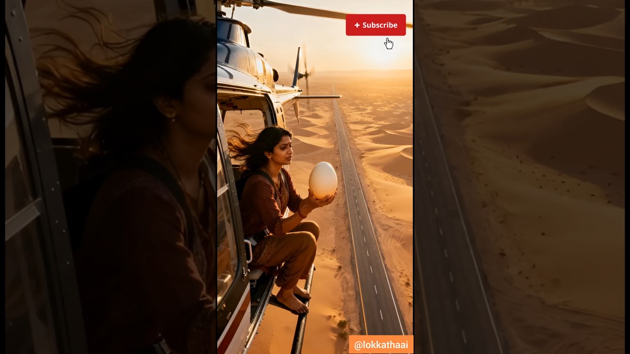 She Found a Giant Egg in the Desert&hellip; What Hatched Will Shock You 😮 #ai #egg #dodobird #lion