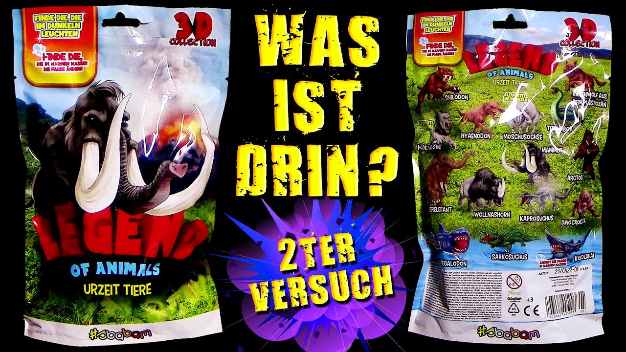 Sbabam ® Legend Of Animals - Urzeit Tiere - 3D Collection - 2ter Versuch - Was ist drin ???