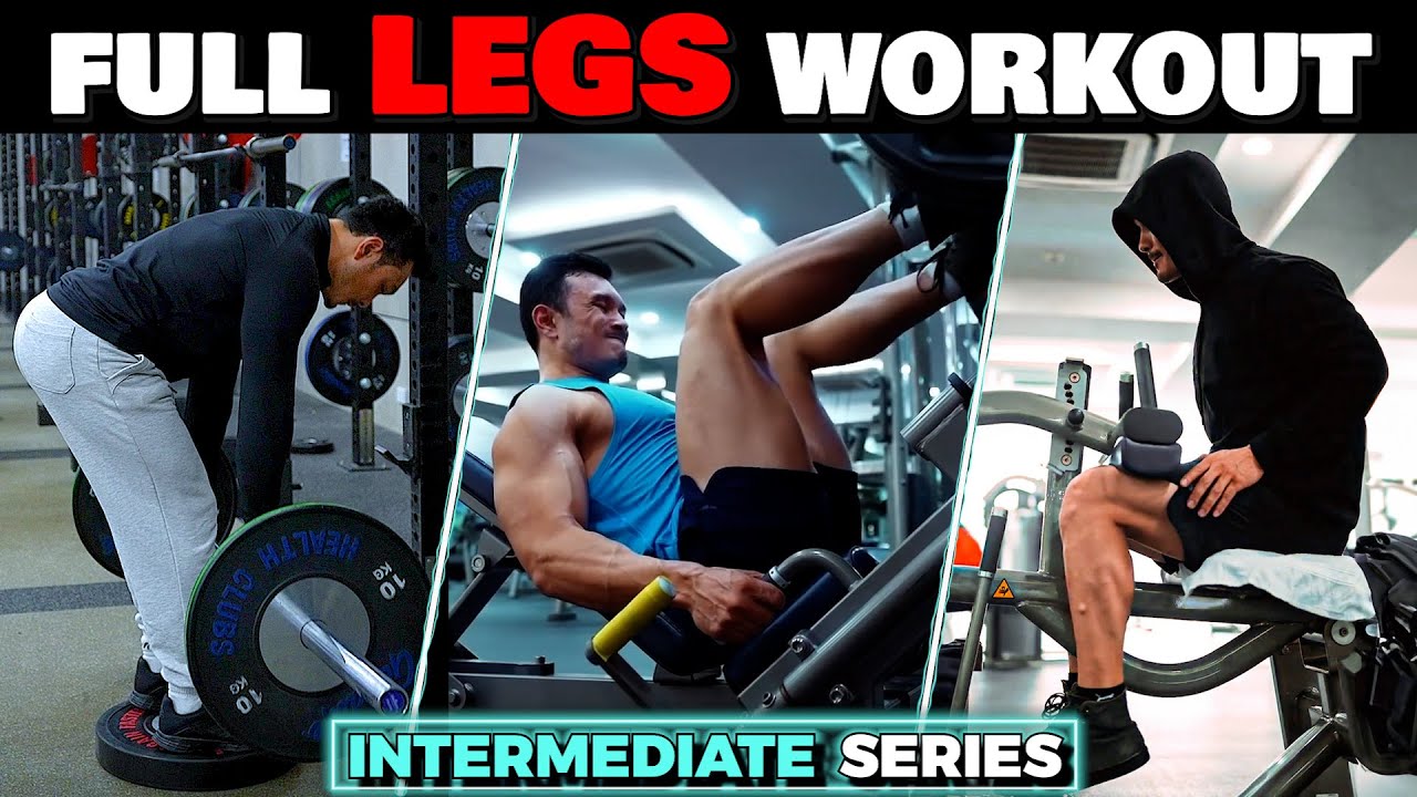LEGS Workout for INTERMEDIATE in HINDI | LEGS वर्कआउट इंटरमीडिएट के लिए|