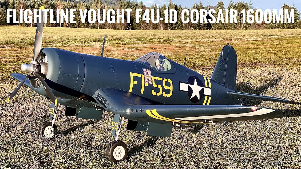 Flightline Vought F4U-1D CORSAIR 1600mm - TOUCH AND GO (shot by @Christophe Kourylo)