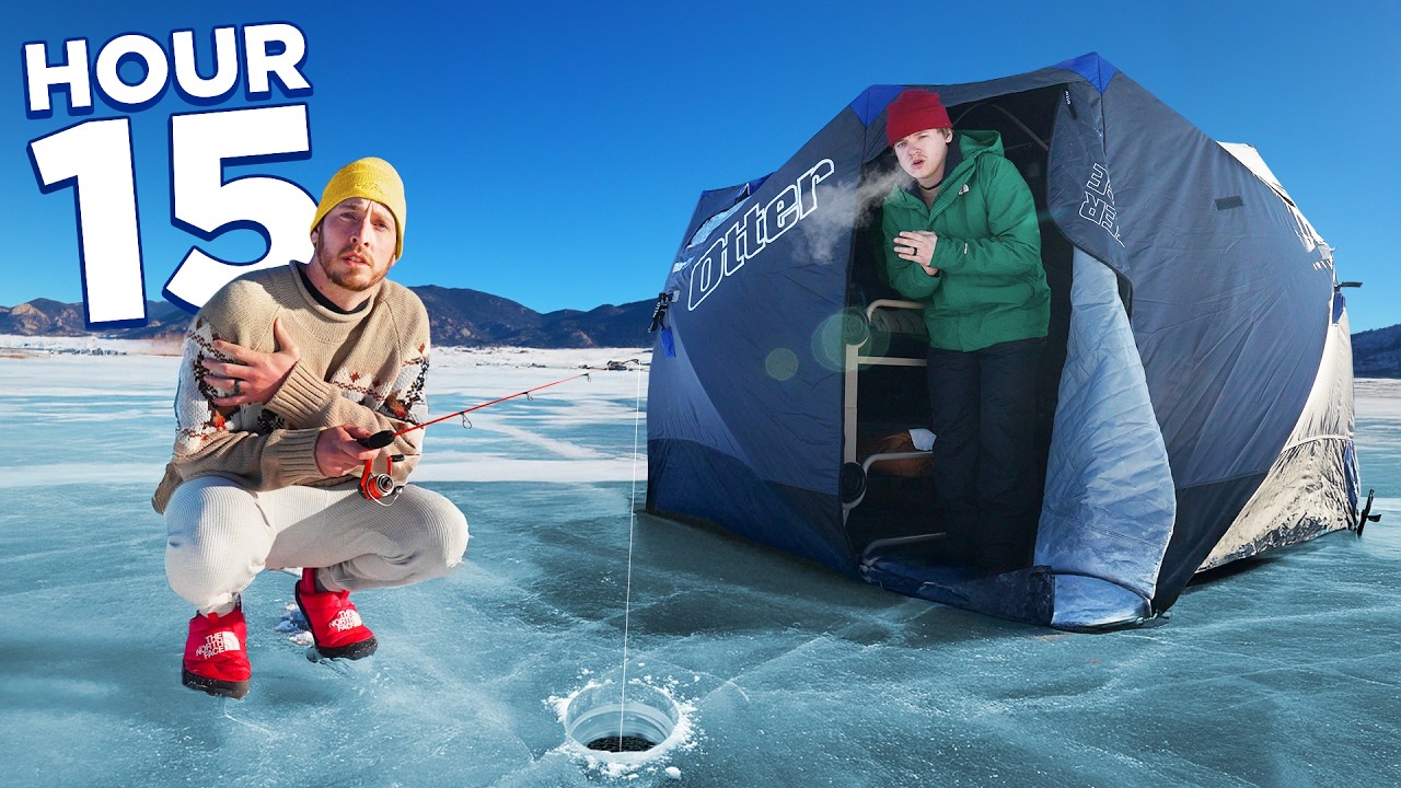 Surviving 24 Hours on a Frozen Lake!