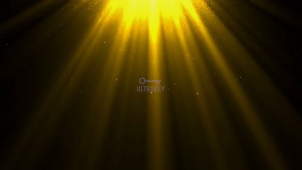 Cinematic God Rays VFX &ndash; Golden Light Beam Animation Loop