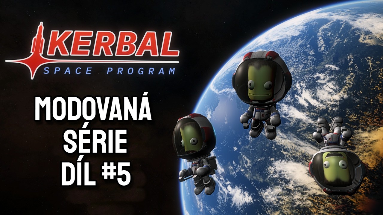 🔴[Epizoda 5] Těžce modovan&yacute; Kerbal Space. Cesta na nejvzd&aacute;leněj&scaron;&iacute; planetu a sondy! | !kerbal