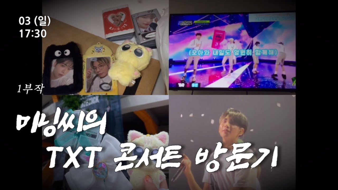 [모아로그] TXT 투바투 2번째 단독 콘서트 ACT:Love Sik 브이로그 | 콘서트 준비물 | 태현 포카 소개 |