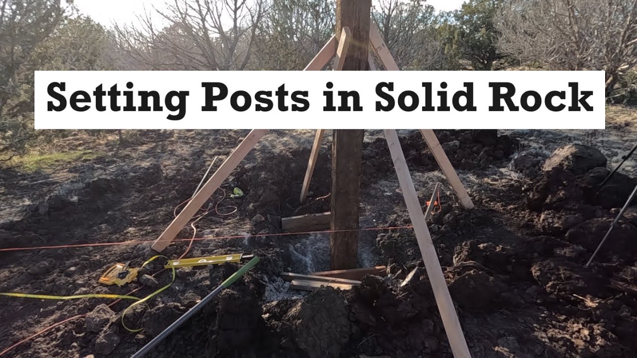 Installing Fence Posts in SOLID ROCK