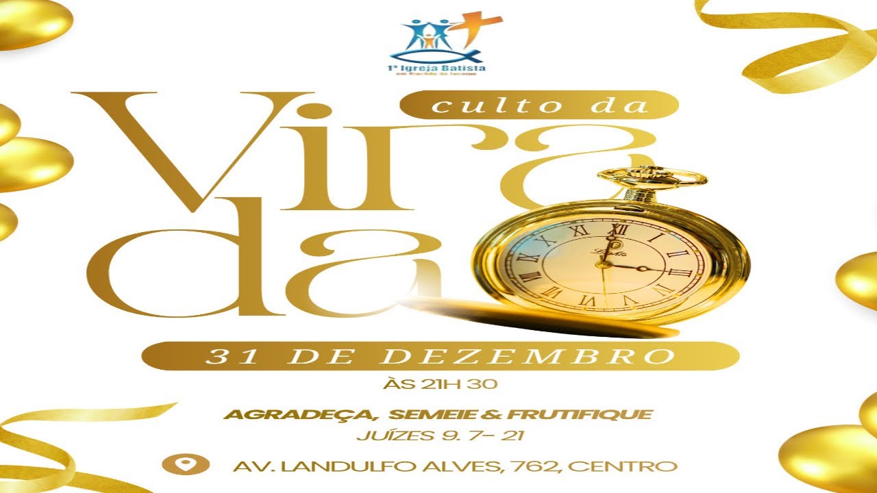 CULTO DA VIRADA - 2025 / 2026 // Primeira Igreja Batista de Riachão do Jacuípe