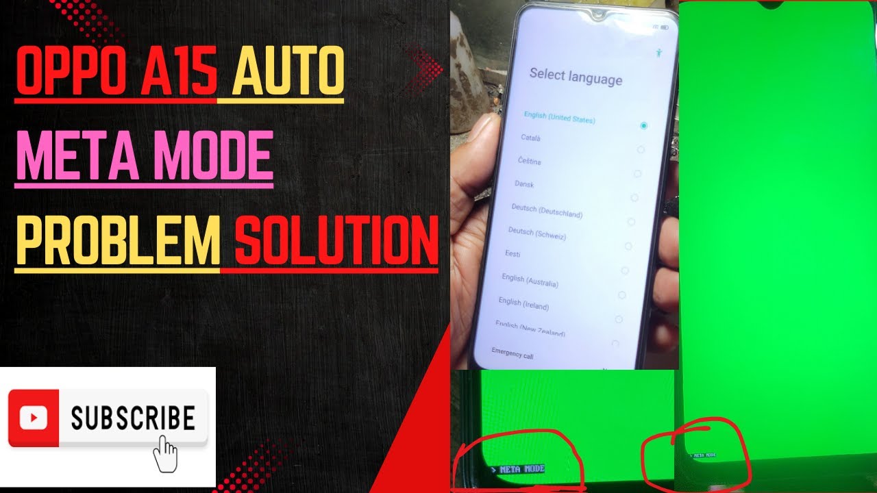Oppo a15 auto Meta mode problem solution