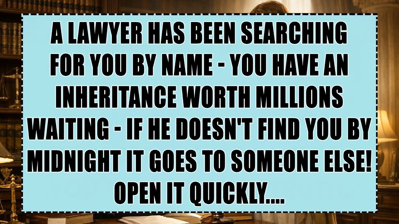 A LAWYER Has Been SEARCHING For You By NAME - You Have an INHERITANCE Worth MILLIONS Waiting...