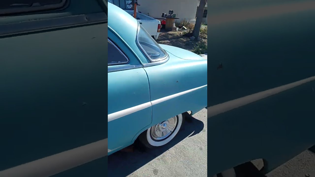 54 Ford 472 Cadillac. idle and walk around