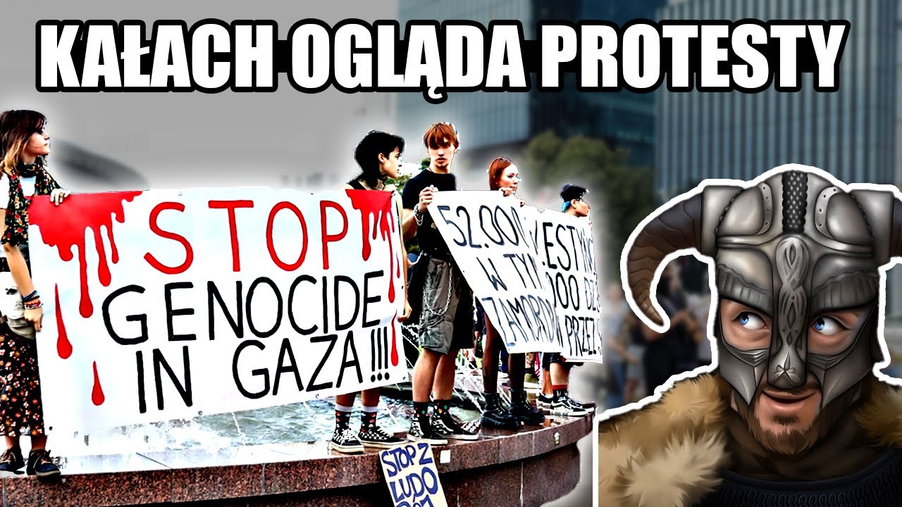 KAŁACH OGLĄDA PRO-PALESTYŃSKIE PROTESTY