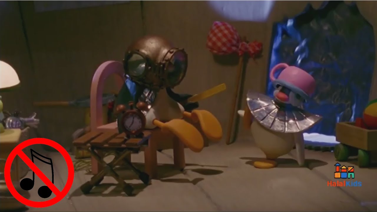 Pingu - Moon【NO MUSIC】⭐HalalKids