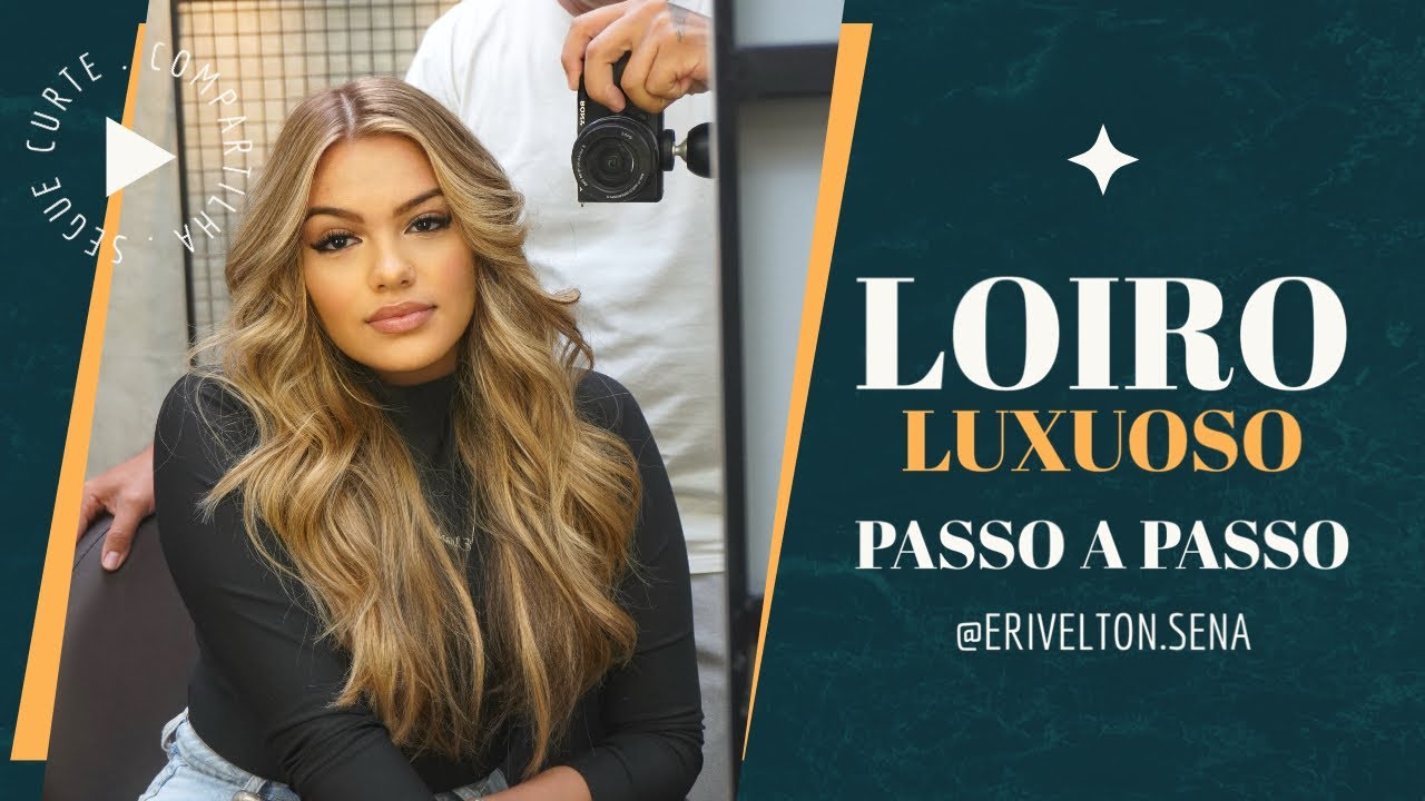 Loiro dourado usando 9.3 (com abertura do fundo natural)