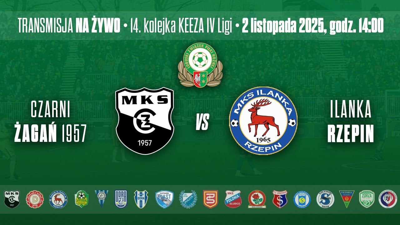 CZARNI ŻAGAŃ - ILANKA RZEPIN - KEEZA IV LIGA LUBUSKA