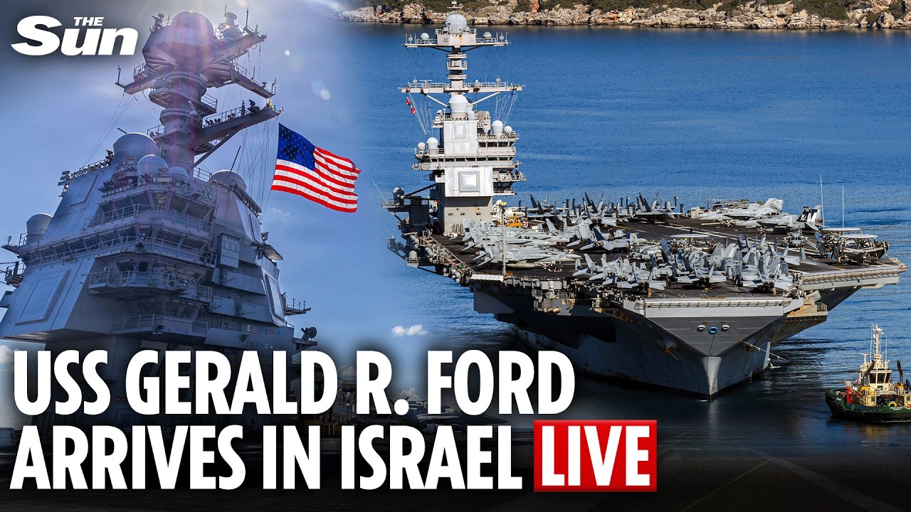 LIVE: The USS Gerald R. Ford, biggest U.S. aircraft carrier, expected to arrive in Israel