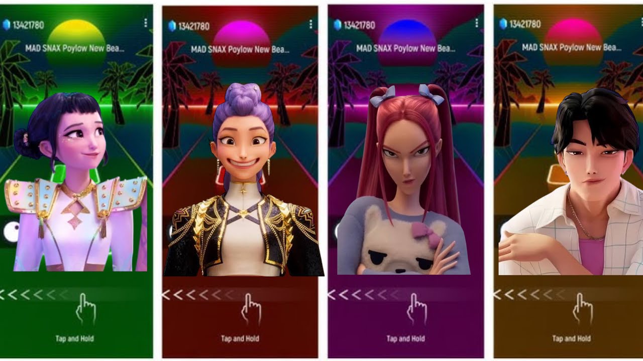 Tiles hop — Zoey & Rumi & Mira & Jinu