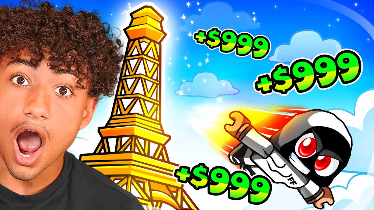 WE MADE TRILLIONS in ROBLOX CLIMB AND JUMP TOWER!