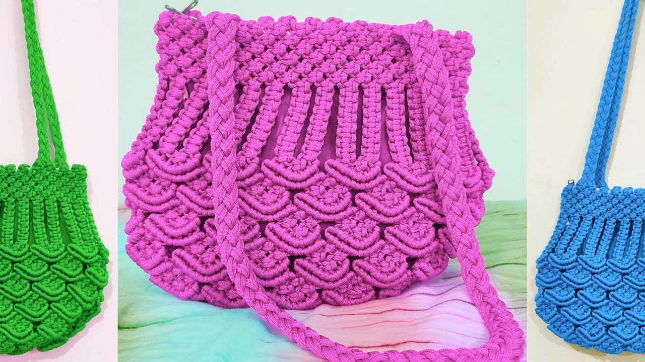 How to make Macrame Purse | DIY purse | मेक्रम पर्स  |  Macramé Tutorial | How to | Home made