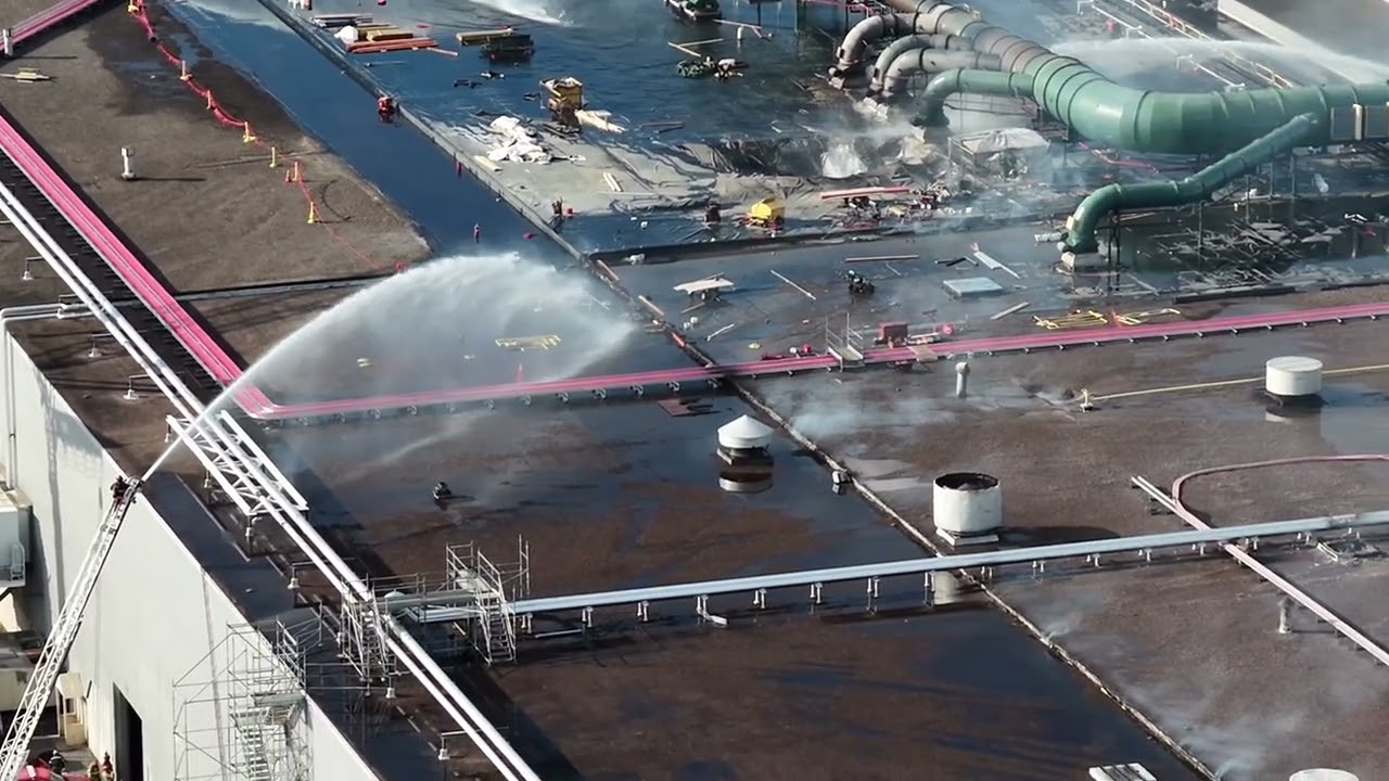 Firefighters battle fire at Novelis aluminum plant in Oswego NY