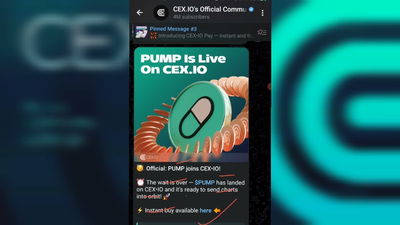 Finally - Pump Joins The Cex.io Trading App