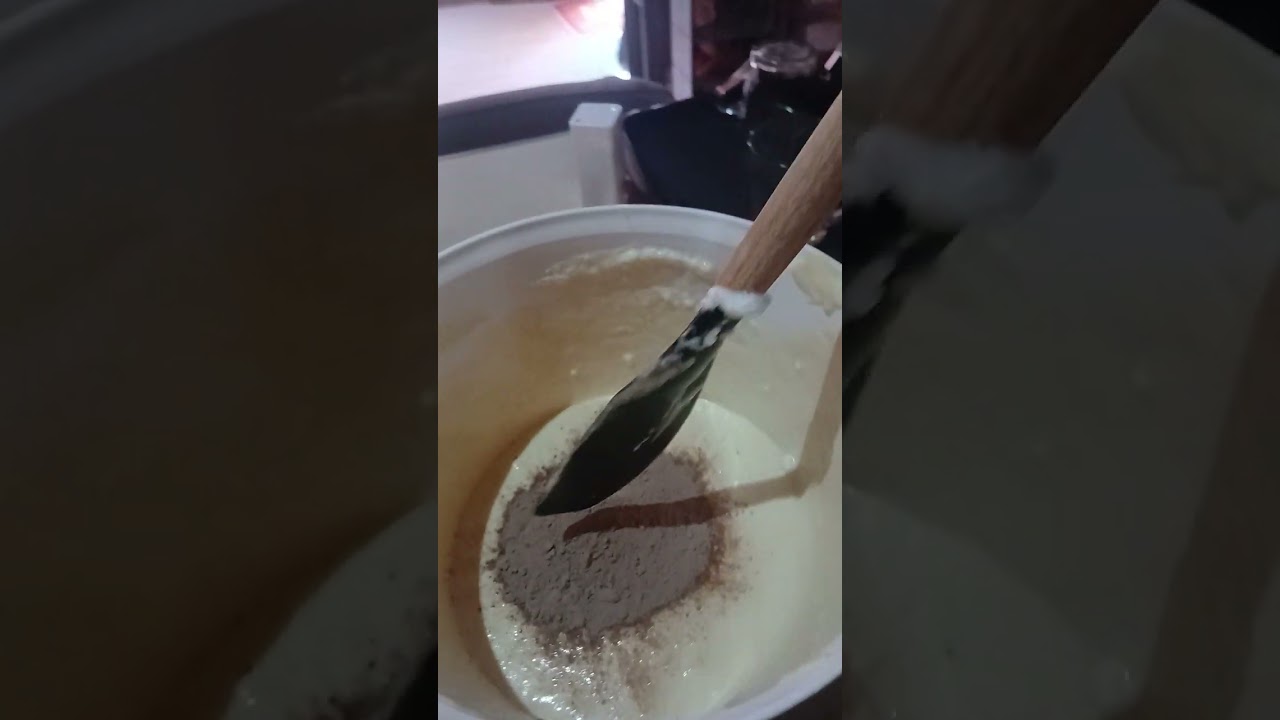 Apareci depois de muito tempo, com bolinho mesclado....