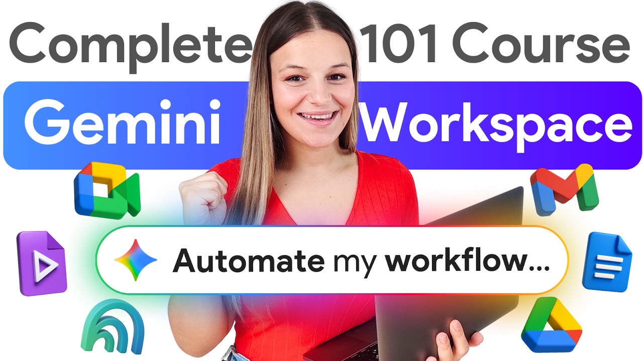 Master Gemini x Google Workspace  - FREE 1-Hour AI Course 🚀 (Vids, Gmail, Drive, Sheets, Docs)