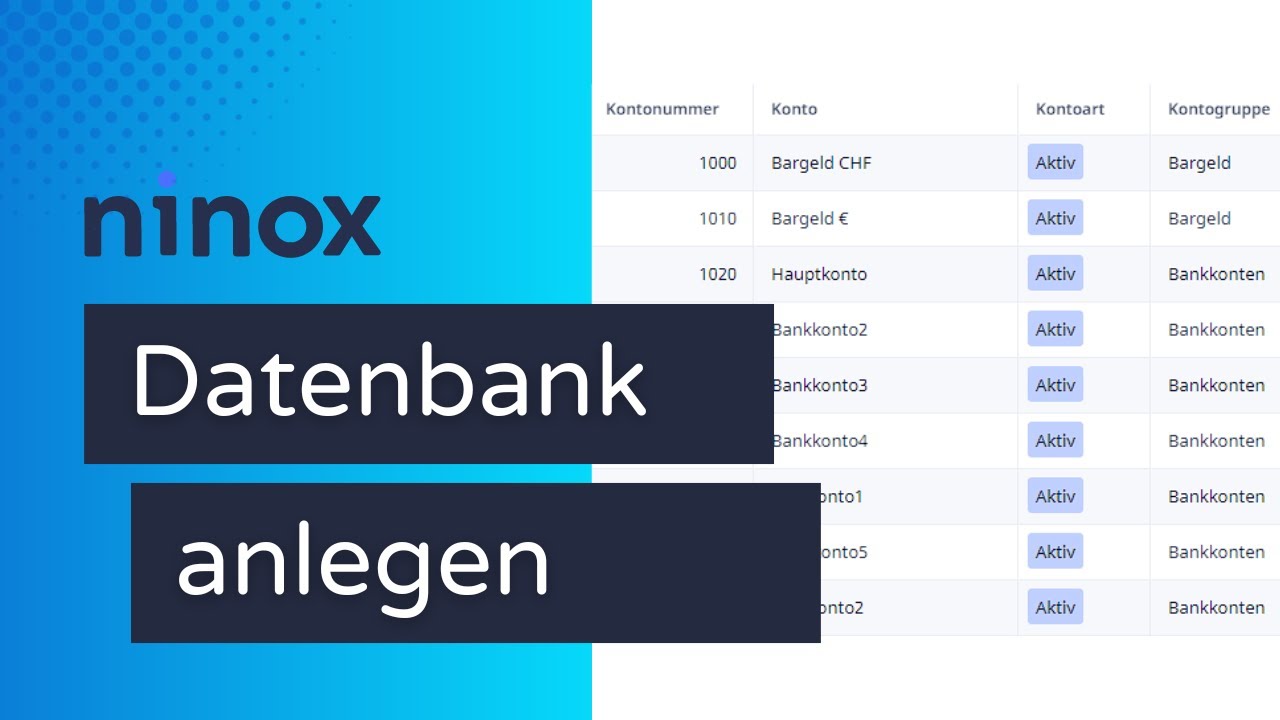 Datenbank in Ninox anlegen