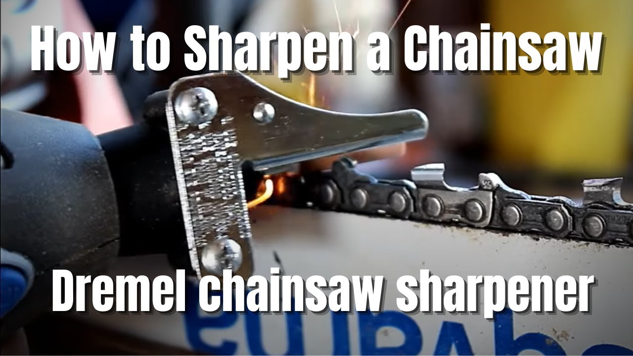 How to Sharpen a Chainsaw. Dremel chainsaw sharpener