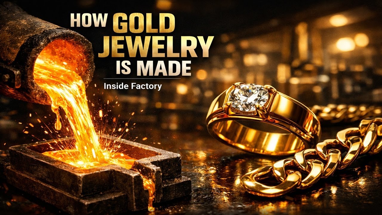 How Gold Jewelry Is Made Today 💎 | Inside a Modern Jewelry Factory (4K)
