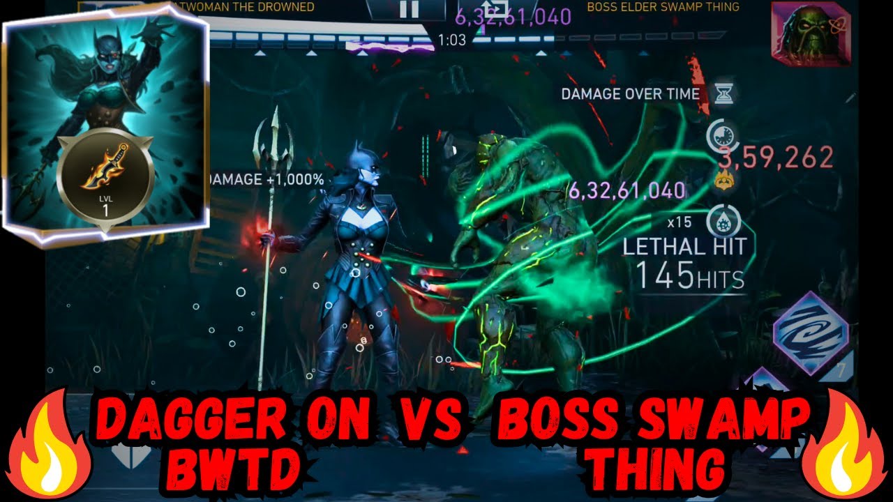 Boss Swamp Thing oneshot + Reward | Kingdom of Madness | injustice 2 Mobile
