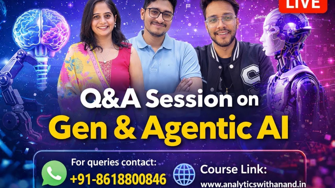What is Generative & Agentic AI? | Live Q&A | Use Cases | #ai | #generativeai | #agenticai | #ai2026