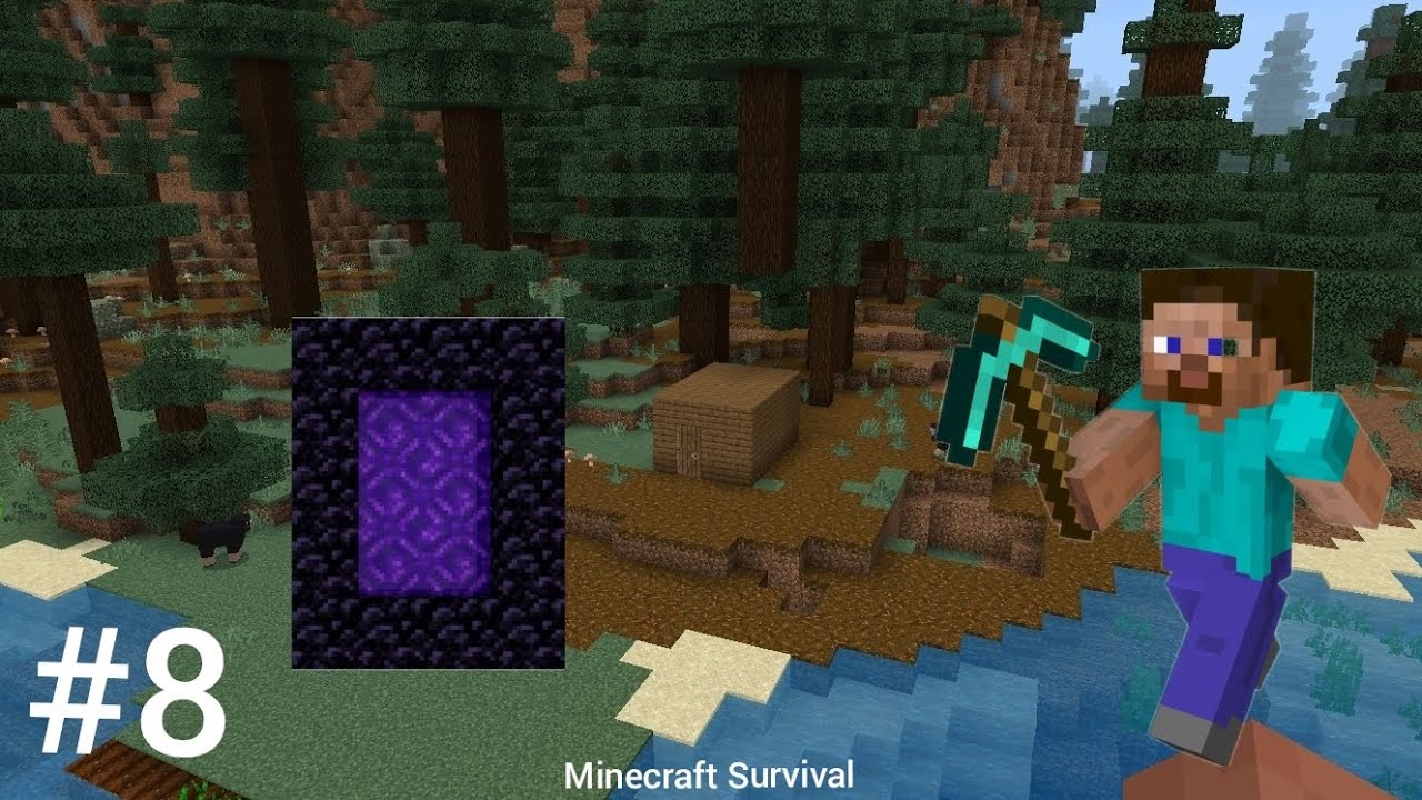 CONSTRUI O PORTAL DO NETHER | Minecraft Survival #8 |