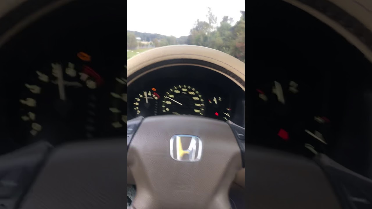 06 Honda Accord 0-60 with Stage 1 Tune and Custom Exhaust (TC ON)