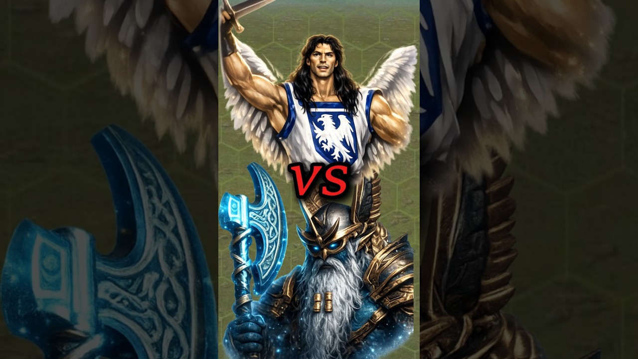 TIER 7 CHECK BATTLE Angel vs Jotunn Warlords[BULWARK] #heroes3 #games #gaming #gameplay #shorts