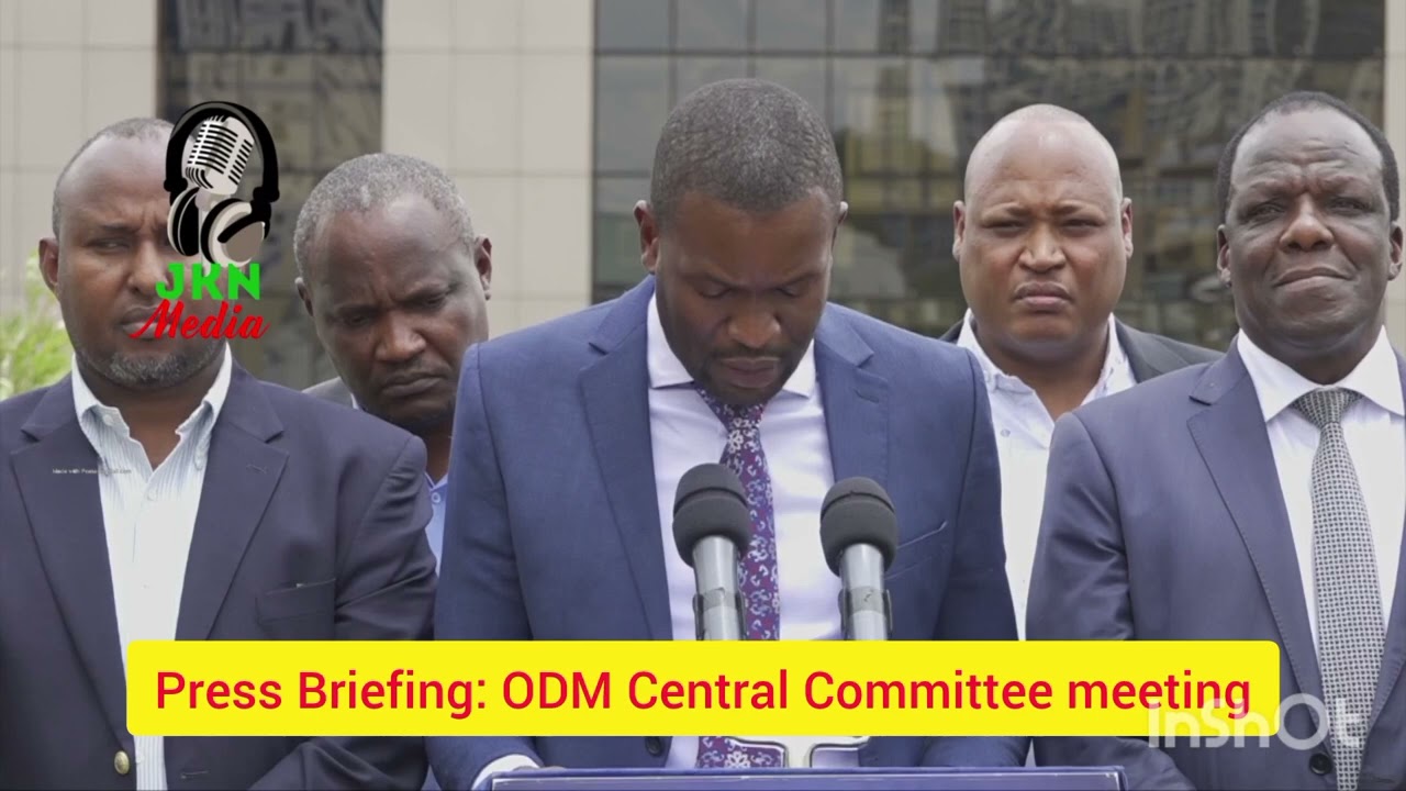 Press Briefing: ODM Central Committee meeting