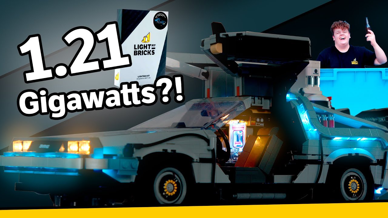 We LIT UP the LEGO DeLorean!