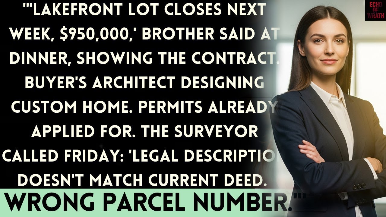 Brother Sold My Lakefront Lot for His Business — Until the Surveyor Noticed the Property Line Didn't