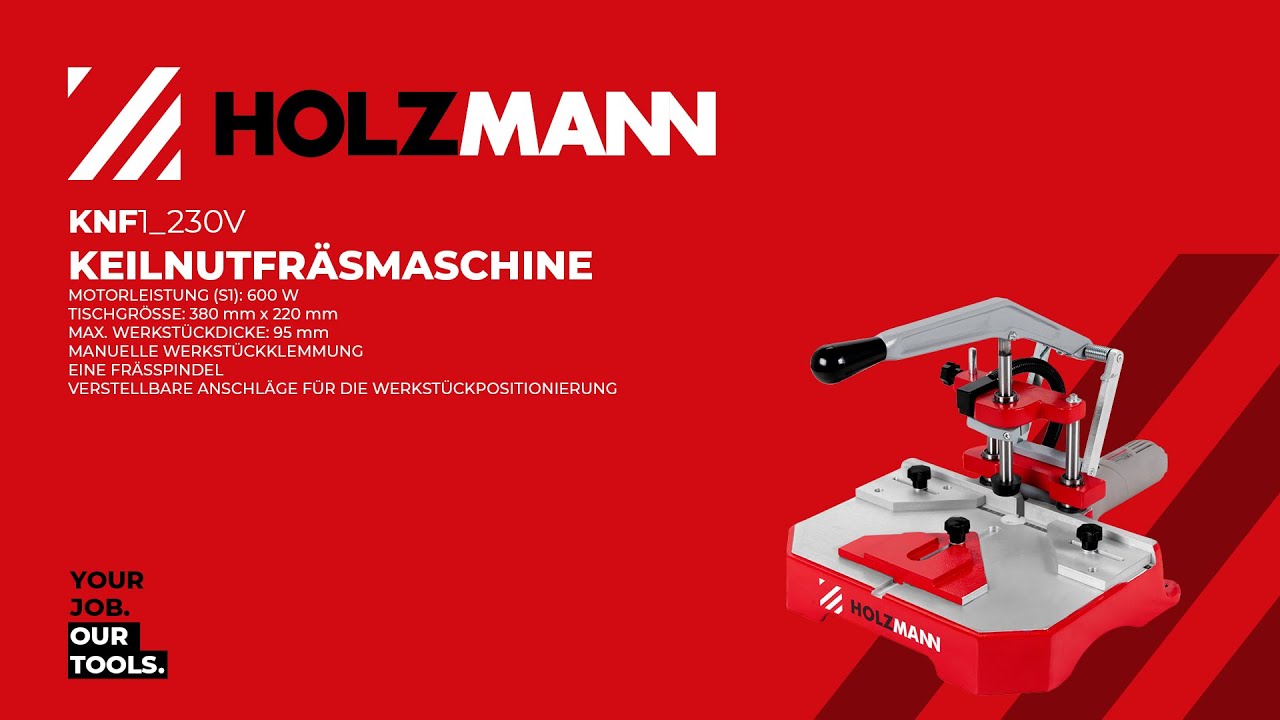 HOLZMANN KNF1_230V Keilnutfräsmaschine / single blade wooden coupling machine (official HOLZMANN)