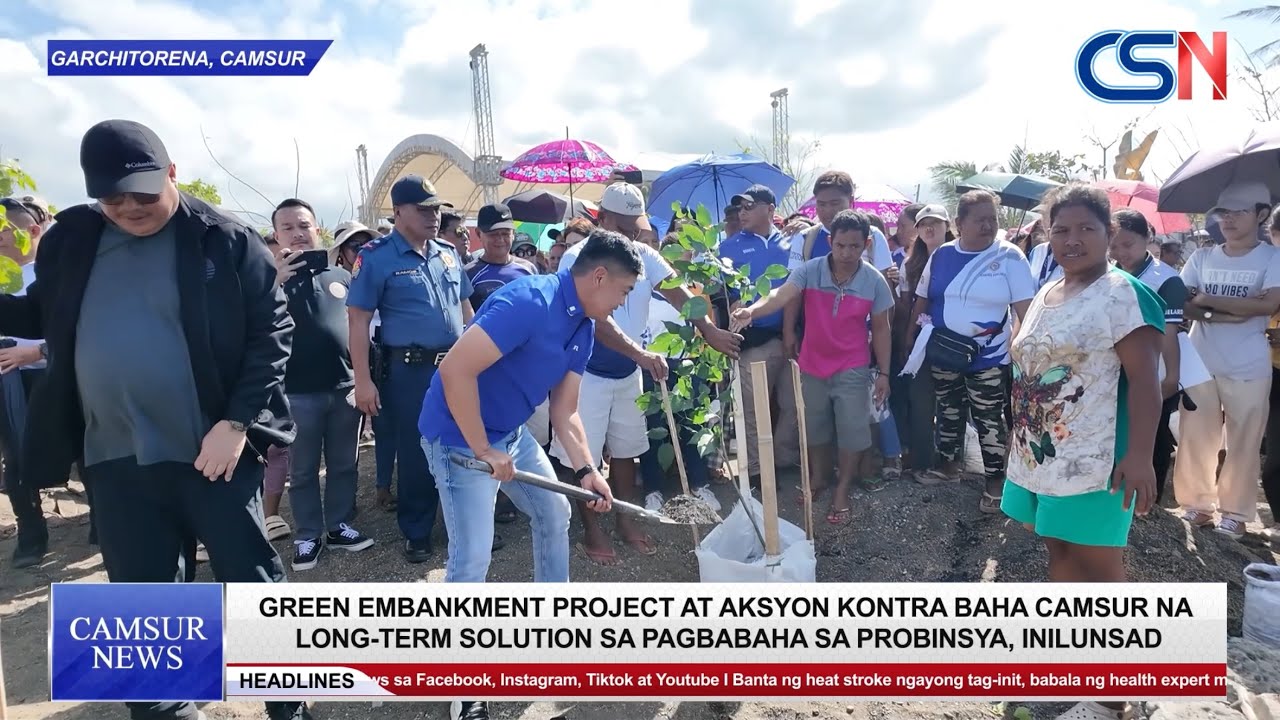 Green Embankment Project at aksyon kontra baha CamSur na long-term solution, inilunsad