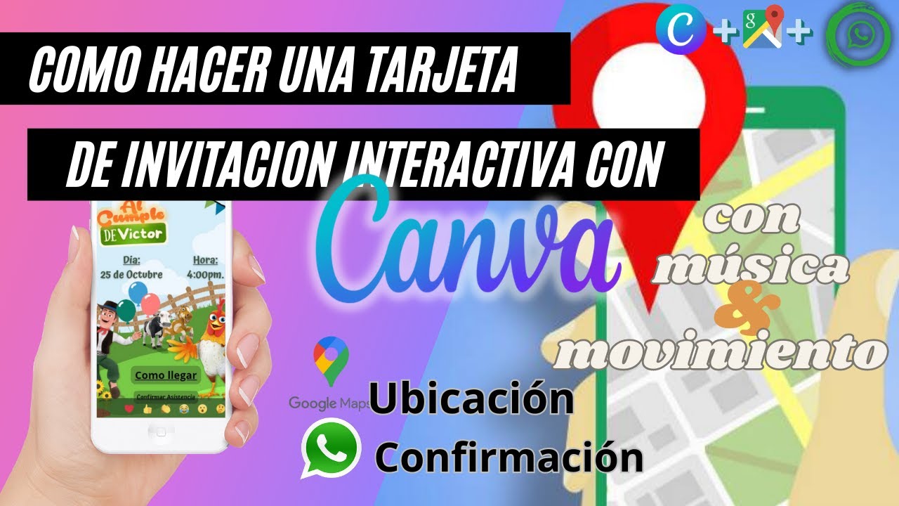 Como hacer paso a paso una INVITACIÓN ANIMADA INTERACTIVA con CANVA Gratis