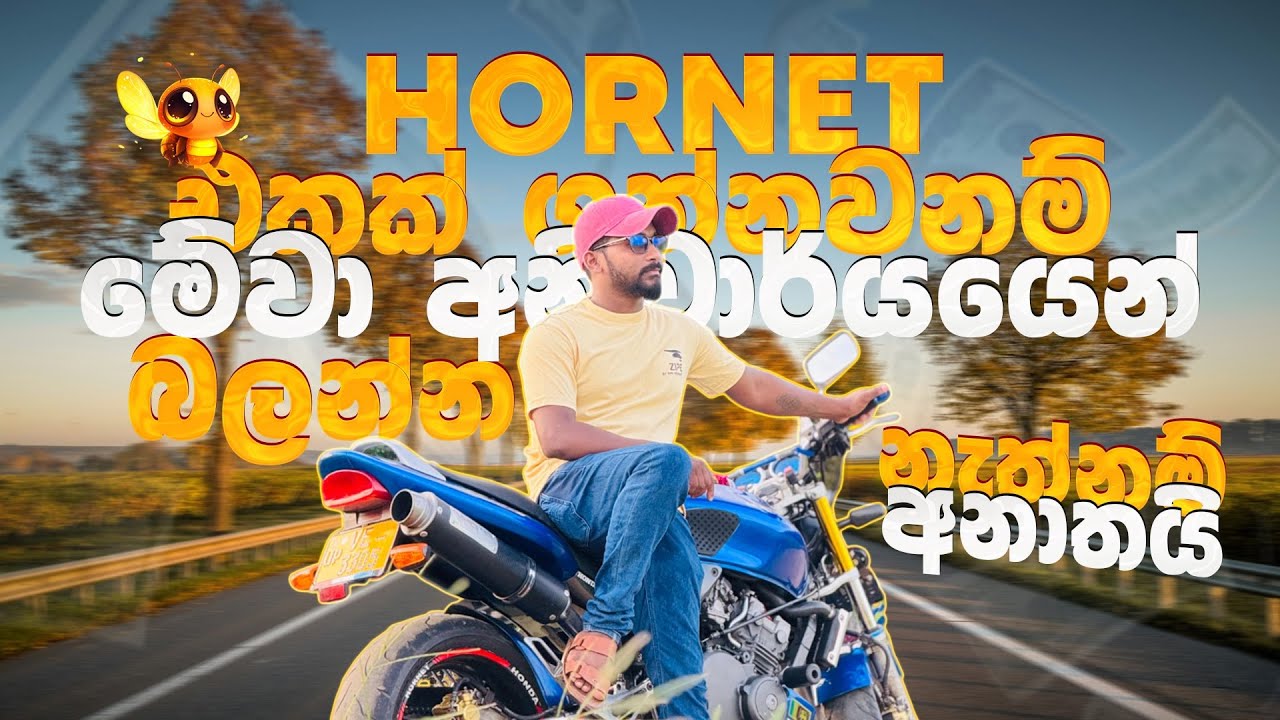 Hornet එකක් ගන්නවනම් මේ ටික අනිවාර්‍යෙන්ම බලන්න. නැත්නම් ගේන්නම එපා. හදලා එපා වේවි#subscribe.😎🇯🇵🥰