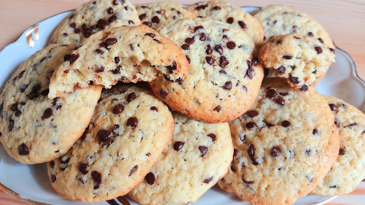 Домашнее печенье Кукис с Шоколадом/ Просто, Быстро и Очень Вкусно/ Chocolate Chip Cookies Recipe