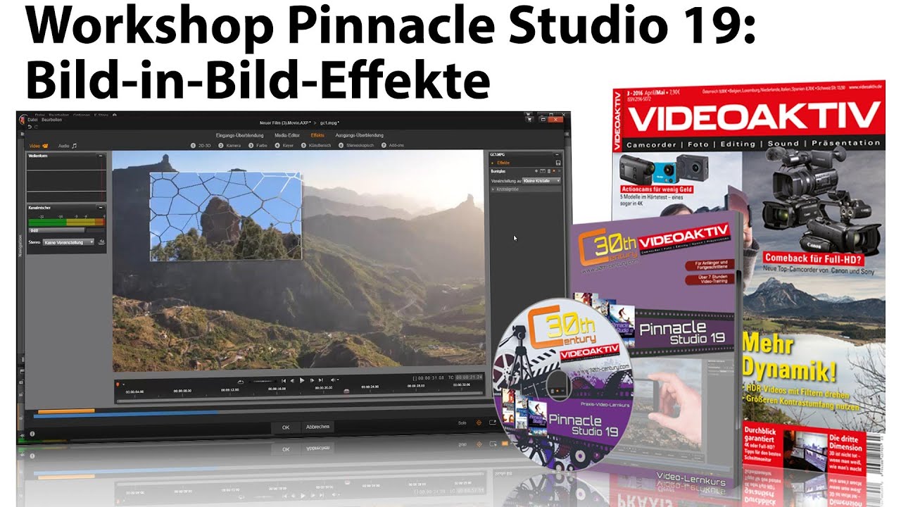 Tutorial Pinnacle Studio 19: Bild-in-Bild-Effekt einfach erklärt