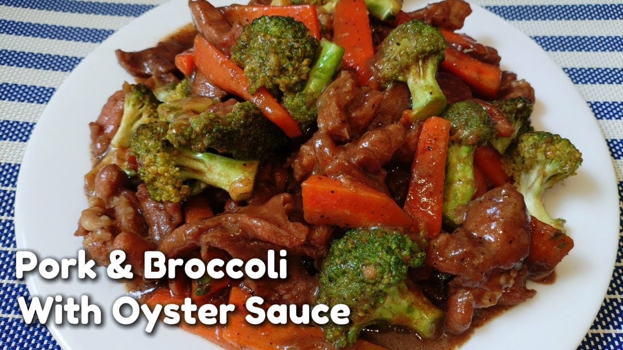 How to cook pork with broccoli in oyster sauce