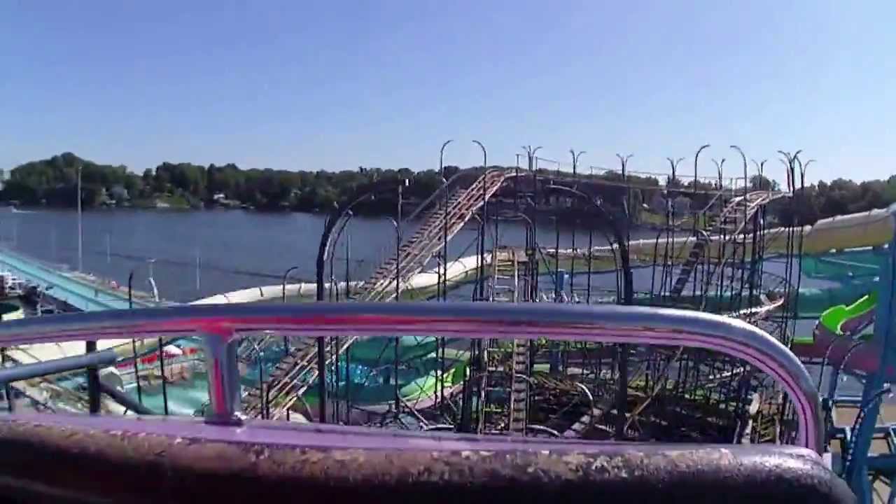 Galaxi Roller Coaster At Indiana Beach Front Seat HD 720p POV