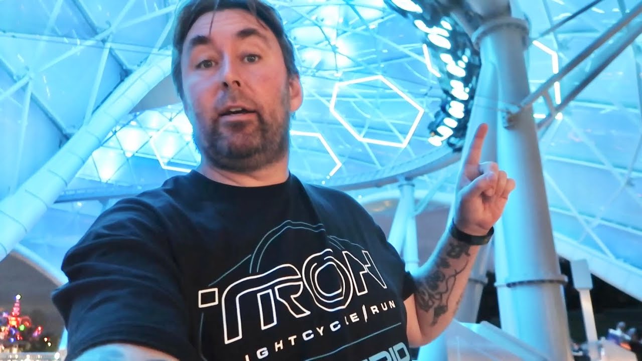 I Finally Rode Tron Lightcycle Run at Night On Stormy Eve At Magic Kingdom - Rain During Fireworks